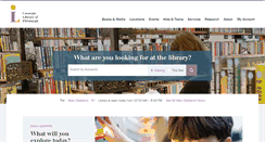 Desktop Screenshot of carnegielibrary.org